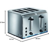 Thumbnail preview of Russell Hobbs Buckingham 4-Slice Toaster Stainless Steel