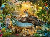 Thumbnail preview of Leopards in the Jungle 1500 Piece Jigsaw Puzzle