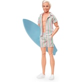 Thumbnail preview of Barbie The Movie Ken in Pastel Stripes Beach Set