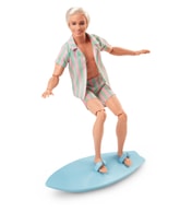 Thumbnail preview of Barbie The Movie Ken in Pastel Stripes Beach Set