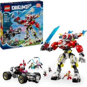 LEGO 71497 DREAMZzz Cooper's Tiger Mech and Zero's Hot Rod