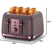Thumbnail preview of Kenwood Dusk 4-Slice Toaster Purple