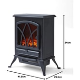 Thumbnail preview of Warmlite WL46018 Black 2Kw Stirling Electric Fire