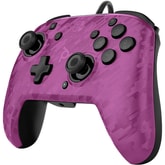 Thumbnail preview of PDP Nintendo Switch Face Off Deluxe Controller + Audio Purple Camo